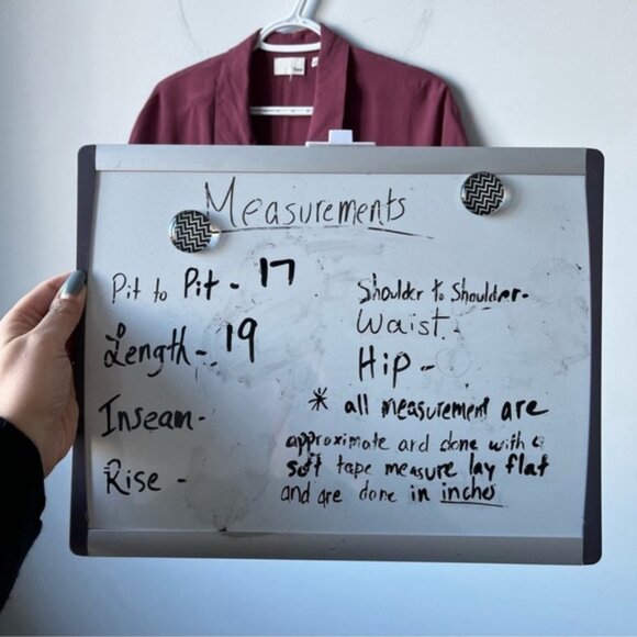 Wilfred Free Tie Front Mauve Button Up Blouse XS - Picture 9 of 10